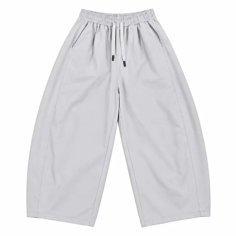 WARNI Barrel Pants — Light Grey